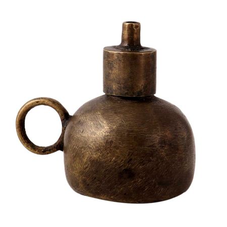 Handmade Oil Lamp in Antique Finish