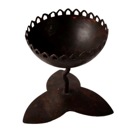 Vintage Stemmed Copper Incense Burner