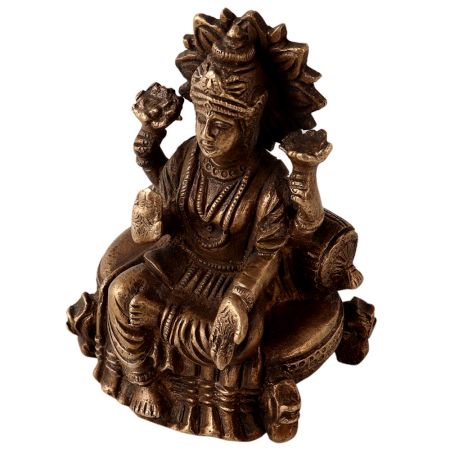 Brass Small Goddess Lakshmi Statue