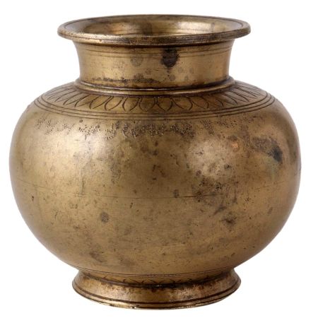 Indian Traditional Brass Lota or Water Pot for Decor