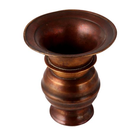 Hammered Brass Plant Pot or Phooldan