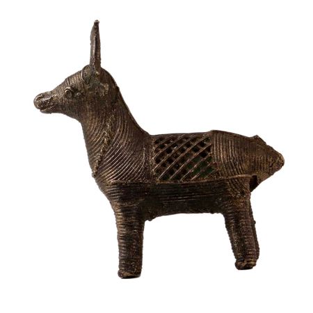 Handmade Small Deer Statue in Tribal Art