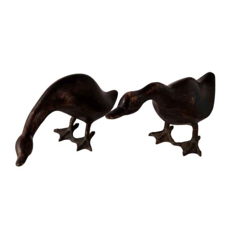 Pair of Brass Ducks in English Art