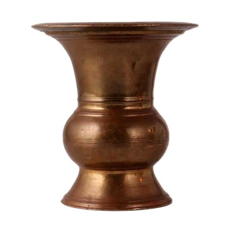 Vintage Brass Flower Pot in South Indian Art