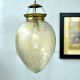 Yellow Oval Ornaments Glass Ceiling Lamp
