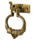 Brass Handmade Elephant Trunk Up Peacock Door Knocker