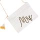 White Mrs Beaded Cross Body Sling Bag