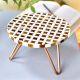 Wood And Resin Scandinavian Design Cake Stand and Planter Stool