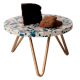 Speckly Affair Wood And Resin Cake Stand With Iron Legs