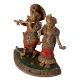 Holy Standing Radha Krishna Engraved with Colour Stones