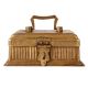 Vintage Brass Jewelry Box with Handle