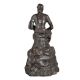 Modern Art Coal Mine Worker Sitting on Stone