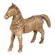 Indian Vintage Brass Horse with Artistic Work