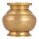 Engraved Brass Vintage Water Pot