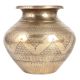 Vintage Glossy Water Pot Engraved with Beautiful Designs