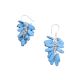 Blue Turquoise Bunch Drop Earrings in 92.5 Sterling Silver