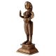 Brass Standing Lady Statue in Fine Art