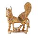 Brass Kamdhenu Cow Statue in Golden Finish