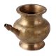 Brass Pooja Karva Pot In Antique Finish
