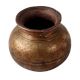 Brass Round Pot With Fine Carvings