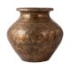 Brass Pot With Faded Engraved Design