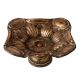 Brass Art Nouveau Fruit Bowl In Vintage Silver Finish