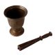 Indian Traditional Urn Shaped Mortar and Pestle