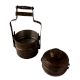 Brass Used Tiffin Box with Three Compartments