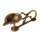 Brass Aarti Lamp or Diya with Cobra Handle