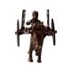 Small Brass Ox Chariot in Dark Brown Finish