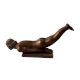 Brass Statue of a Man in Yoga Pose