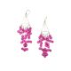 92.5 Sterling Silver and Pink Chalcedony Chandelier Earrings