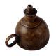 Dark Brown Coated Brass Oil Lamp