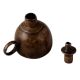 Dark Brown Coated Brass Oil Lamp