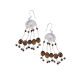 Tiger Eye Chandelier Earrings In 92.5 Sterling Silver