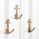 3 Pieces Vintage Anchor Decorative Wall Hooks