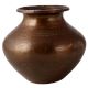 Elegant Brown Brass Water Pot for Home Decoration