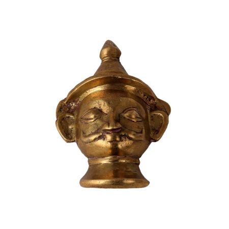 Bhairava Mask Brass Muniswaran God Shiv Murti