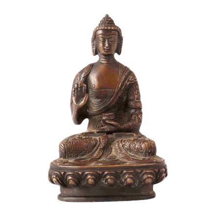 Brass Buddha Statue in Nepalese Art