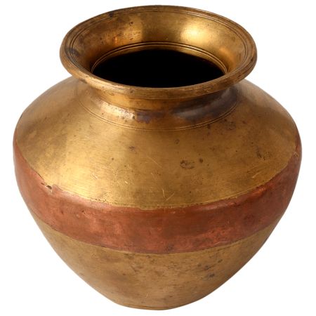 Brass Pot for Pooja Ganga Jamuna Pot