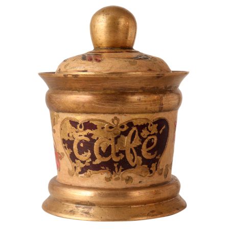 Brass Coffee Powder Storage pot