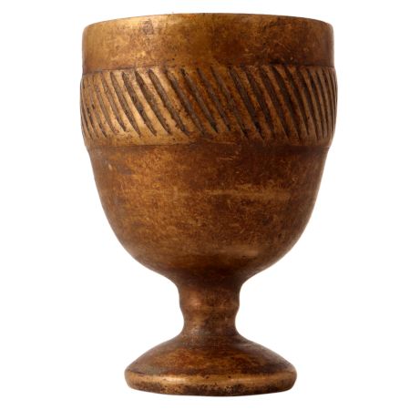 Old Drinking Brass Wine Glass