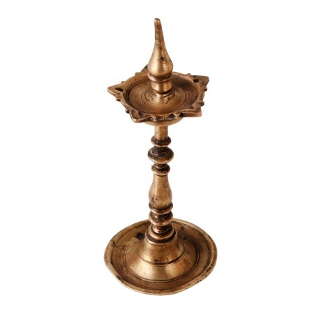 Brass Traditional Oil Lamp From Kerela