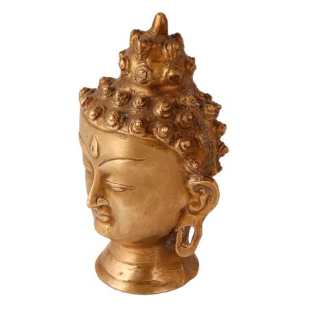 Brass Buddha Head Statue For Decoration