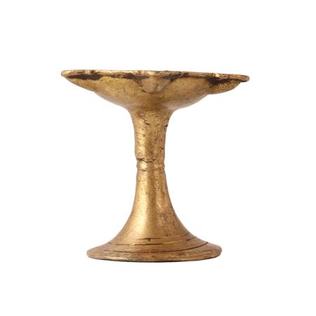 Brass 5 Jyots Oil Lamp for Decor