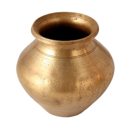 Traditional Antique Brass Pot or Lota