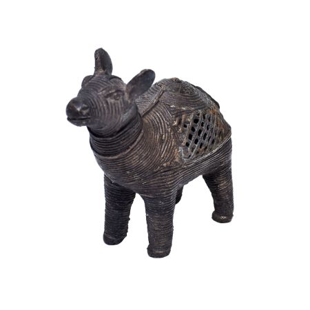 Brass Dhokra Royal Camel Statue