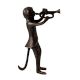 Monkey Musician Statue Art
