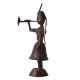 Handmade Brass Statues of a Musician Lady