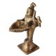 Vintage Lamp Or Brass Deep Lakshmi Statue